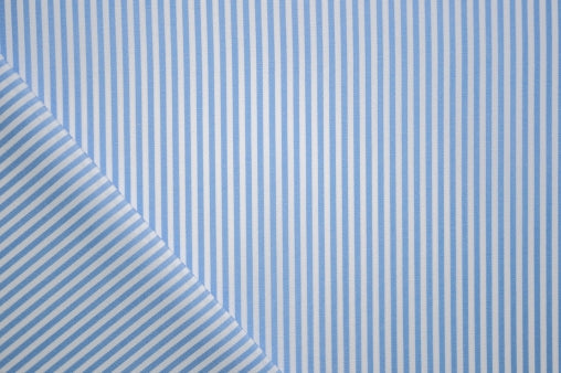 Regular striped poplin cotton shirt customizable