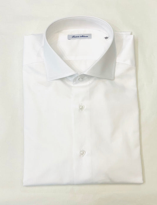 Regular customizable poplin cotton shirt